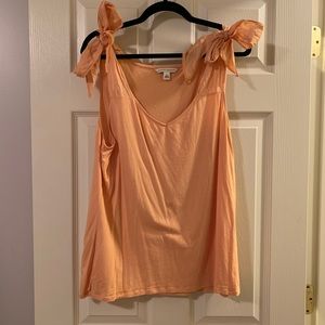 Banana Republic Light Orange Tank w/ Bows